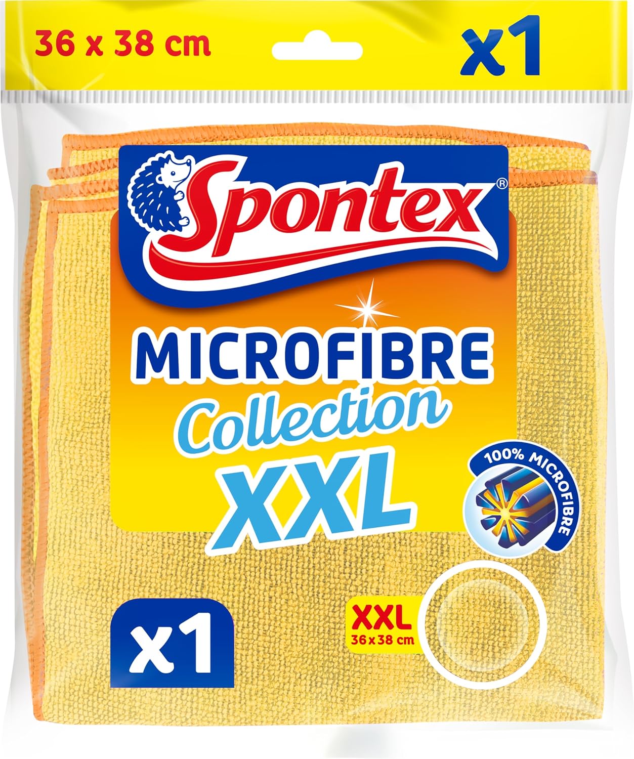 Spontex Mikrofasertuecher 16er Set 30x30 cm Reinigungstuecher Haushalt