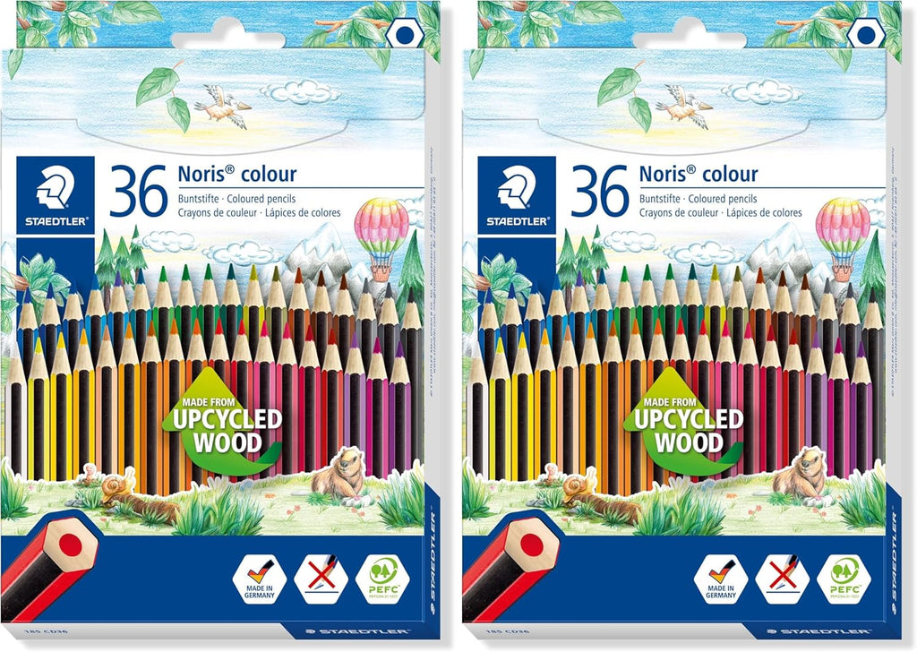 STAEDTLER Noris Colour Buntstifte 36 Farben sechskant rutschfest