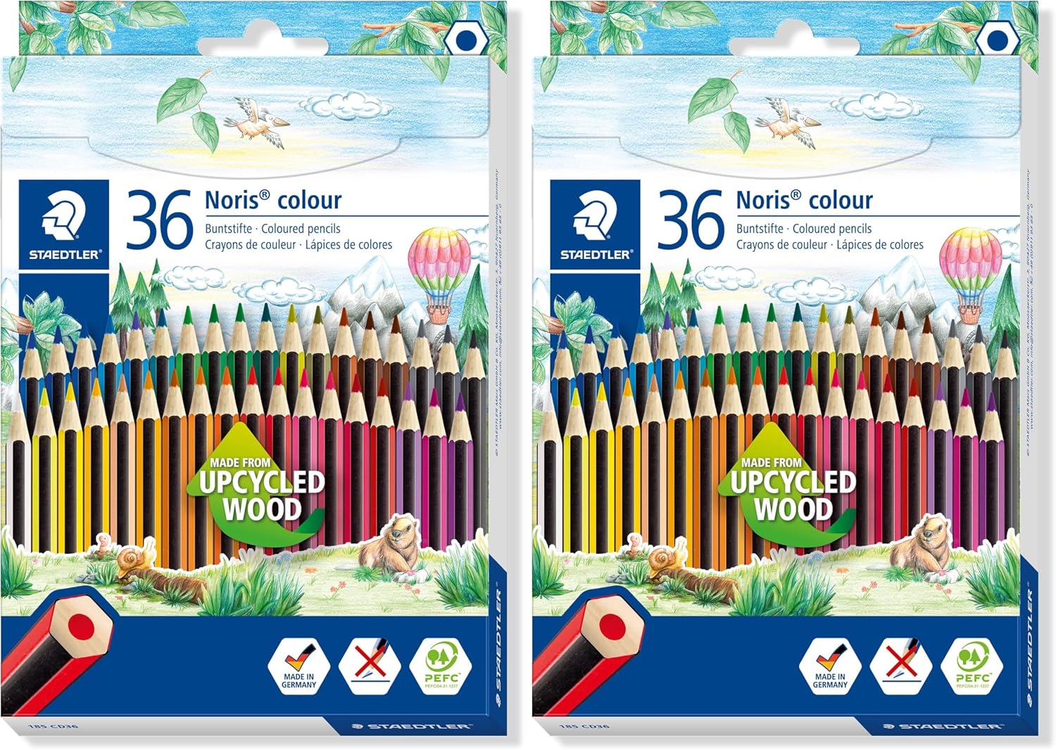 STAEDTLER Noris Colour Buntstifte 36 Farben sechskant rutschfest