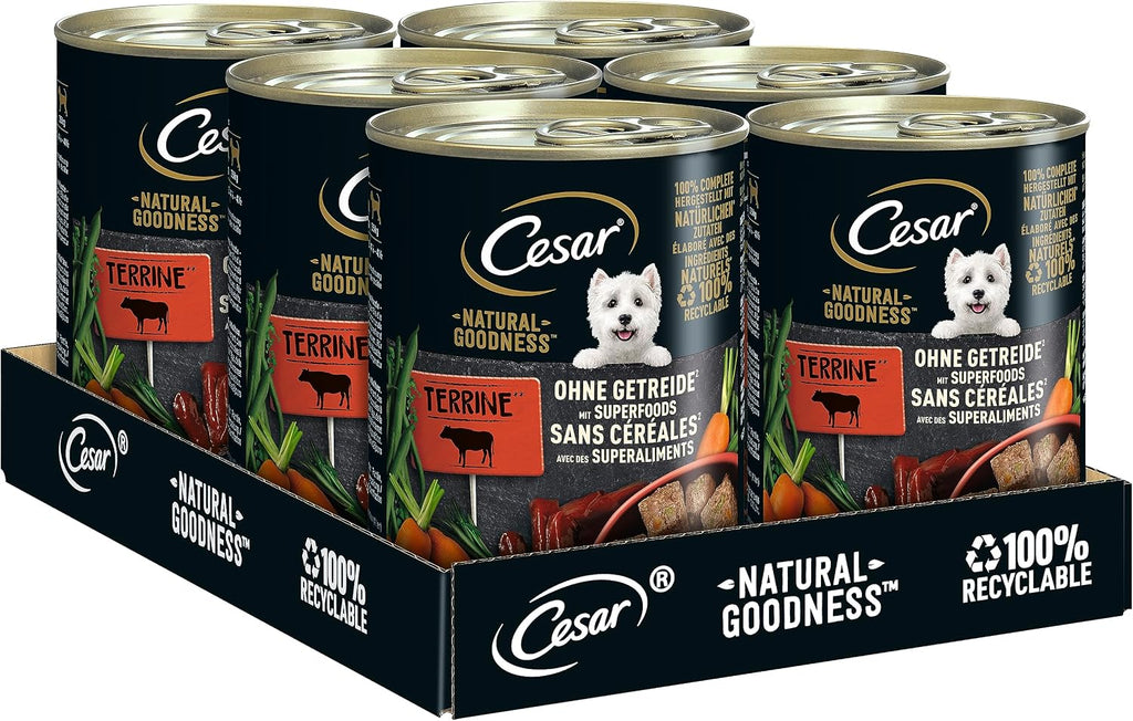 Cesar Hundefutter Nassfutter 12 x Sortenmix Dose