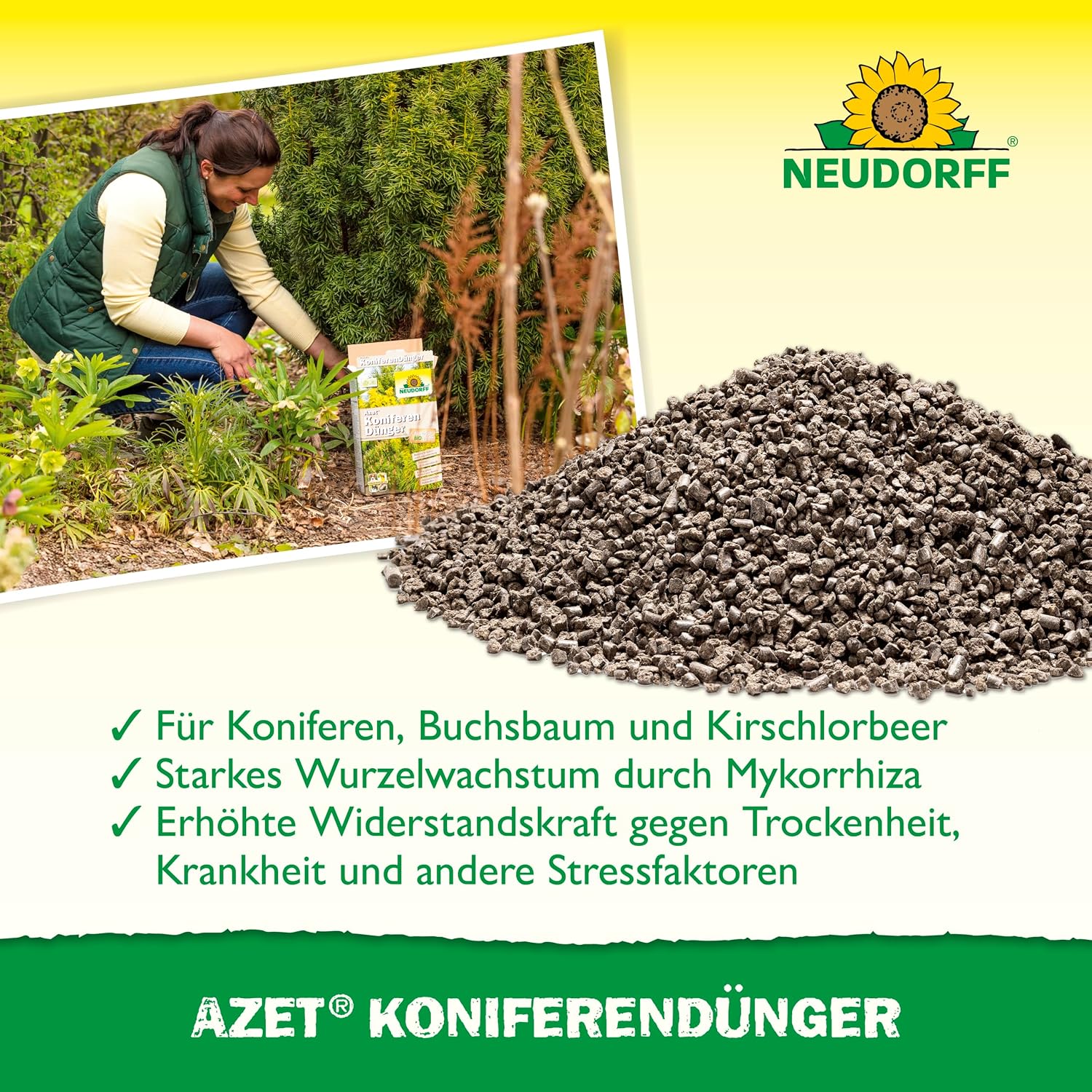 Neudorff Azet Koniferenduenger Eisen Langzeitwirkung fuer Gruen