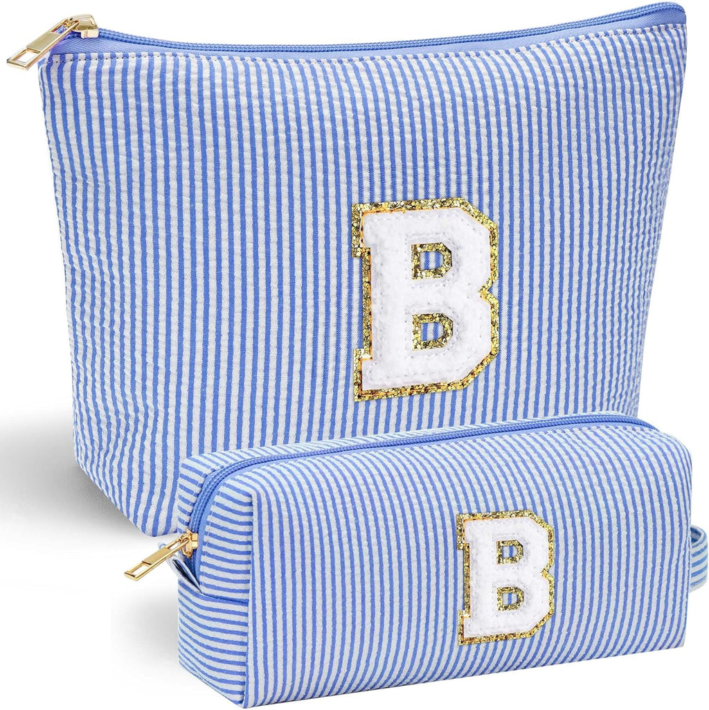 Parima Kosmetiktasche Damen personalisiert mit Buchstabe L Reise Make-up