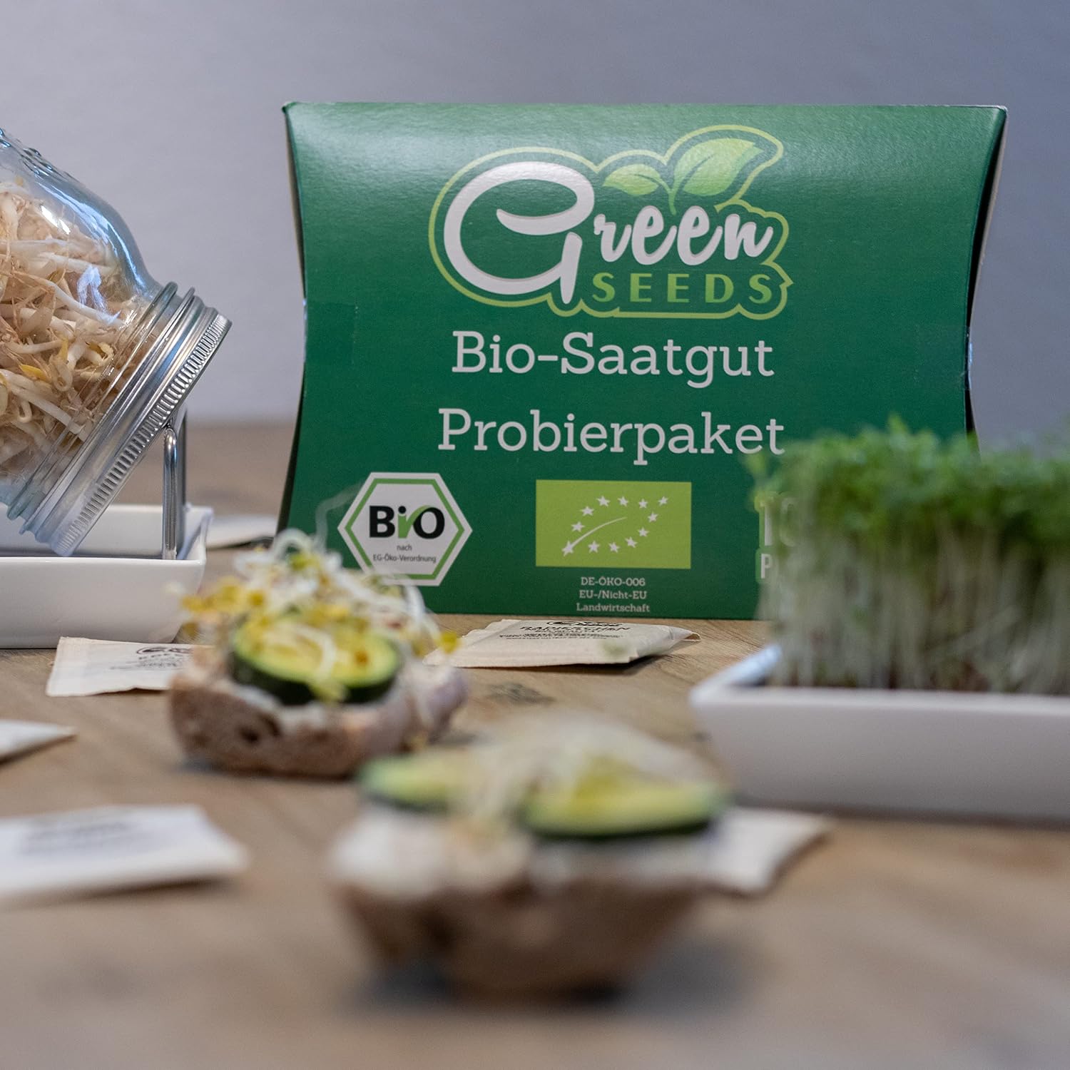 Bio Sprossensamen Set Microgreens Keimsamen Starterset Anzucht