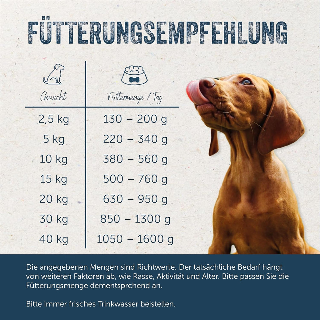 Lakefields Hundefutter Nass Rind 61% 6 x Getreidefrei mit Obst & Gemuese 200