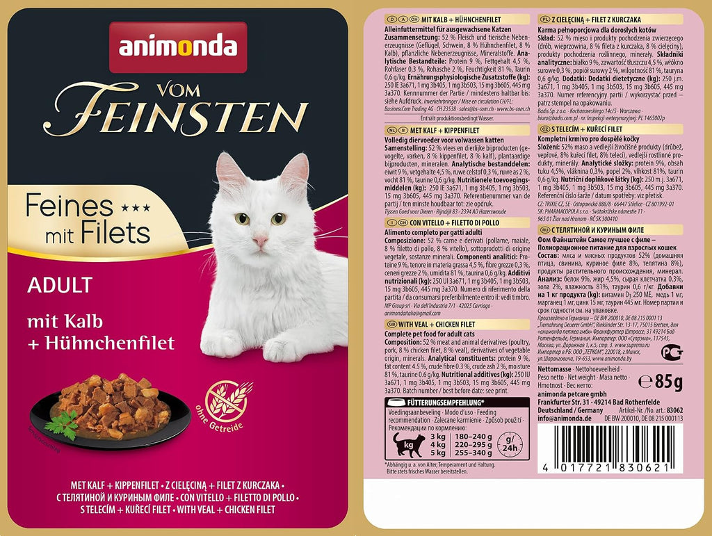 Katzennassfutter Selection Filets 8er bis 18er Pack verschiedene Sorten