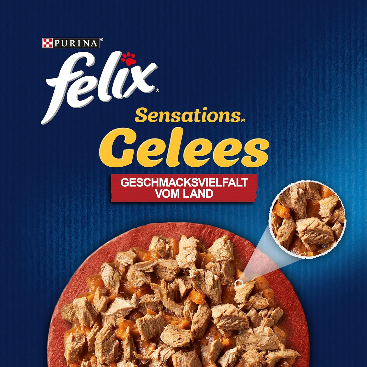 Felix Sensations Gelees Katzenfutter verschiedene Sorten 4x24x85g