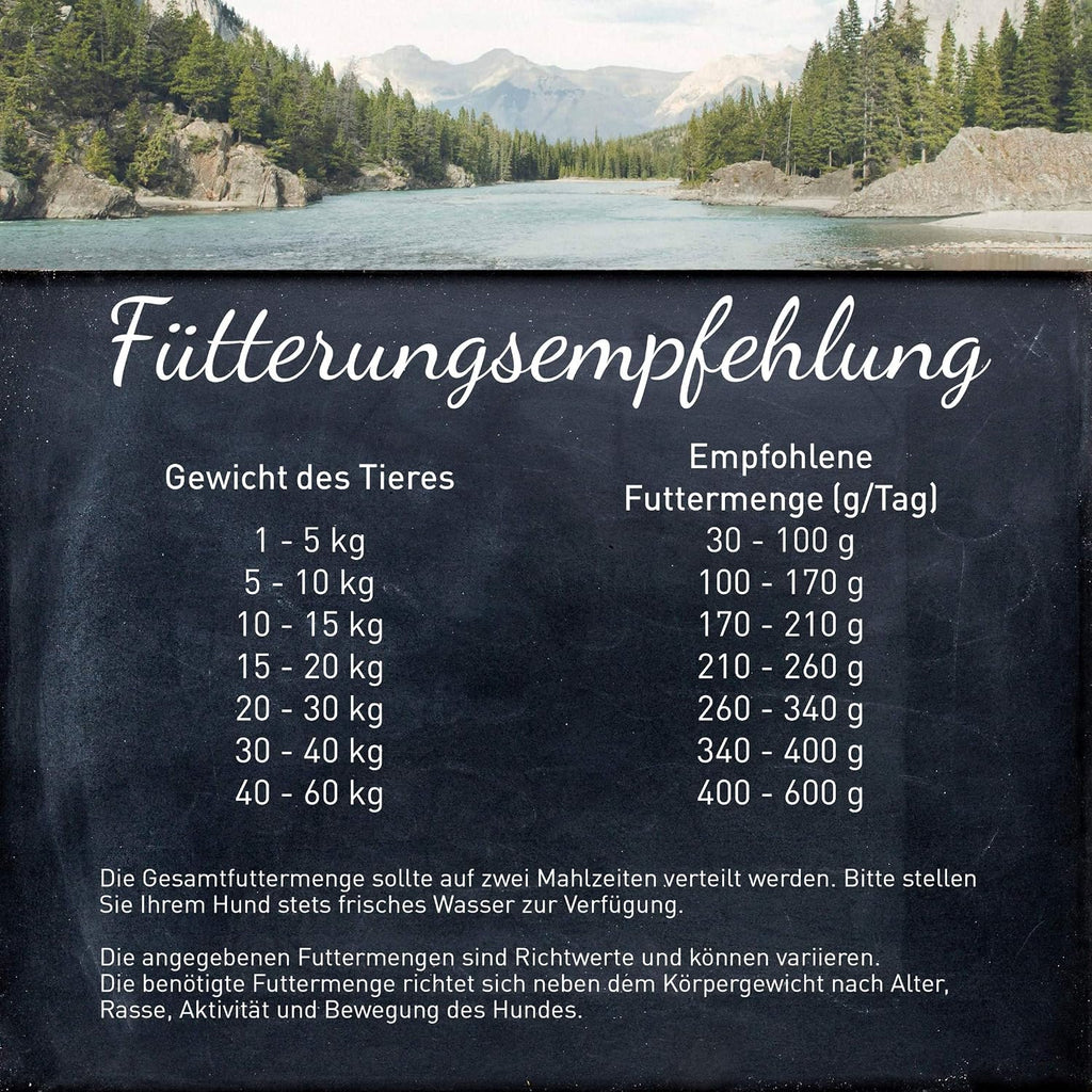 WILDES LAND Wild Trockenfutter 12 kg fuer ausgewachsene Hunde mit hohem Fleischanteil