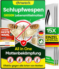 anwerk Schlupfwespen gegen Lebensmittelmotten 4 Karten á1 Lieferung