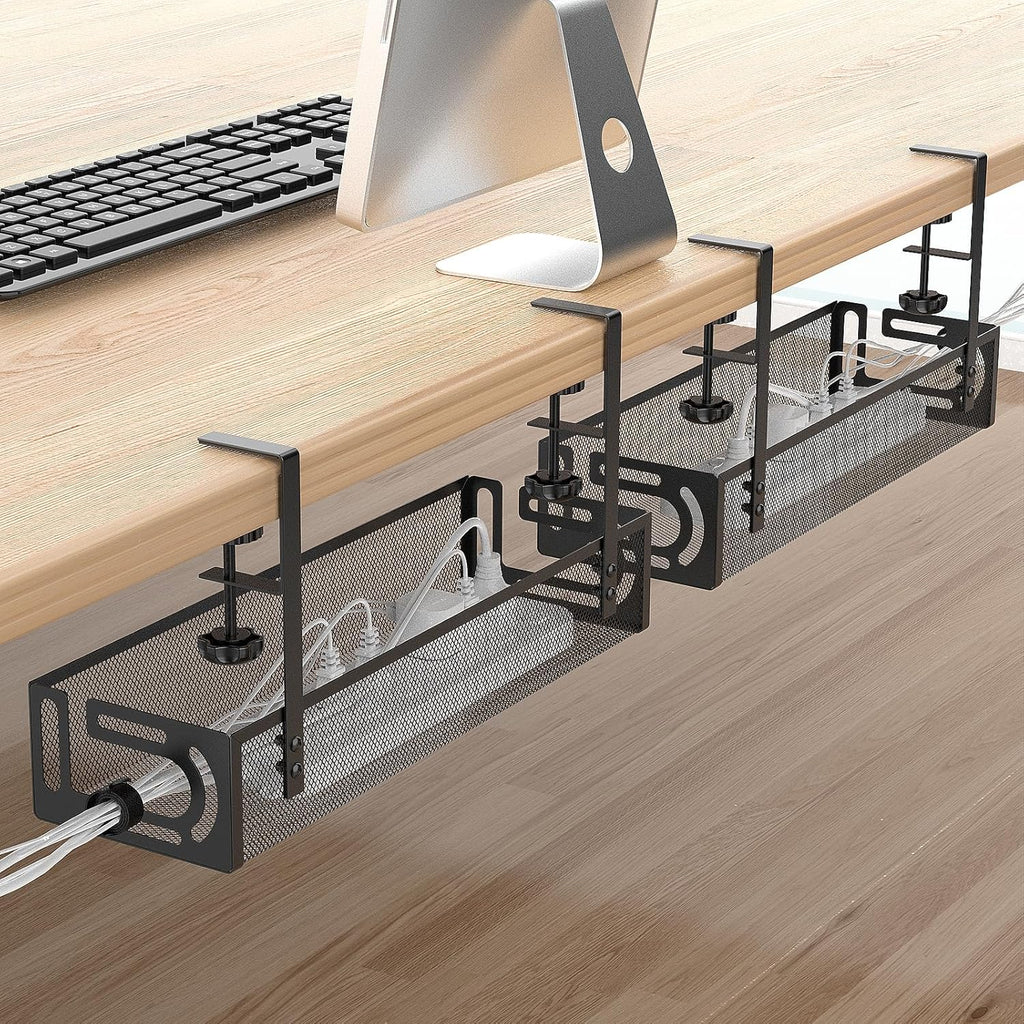 Cinati Schreibtisch Kabelmanagement Klemme ohne Bohren Organizer 40cm-64cm
