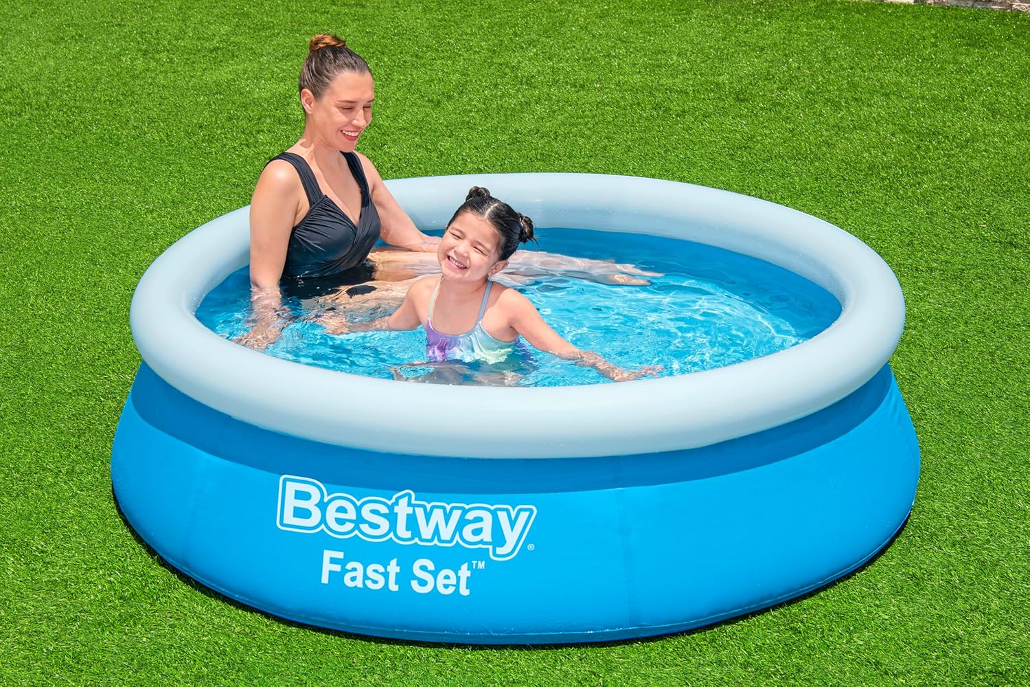 Bestway Fast Set Aufstellpool Ø183x51 cm 940 l TriTech blau inkl. Reparaturflick