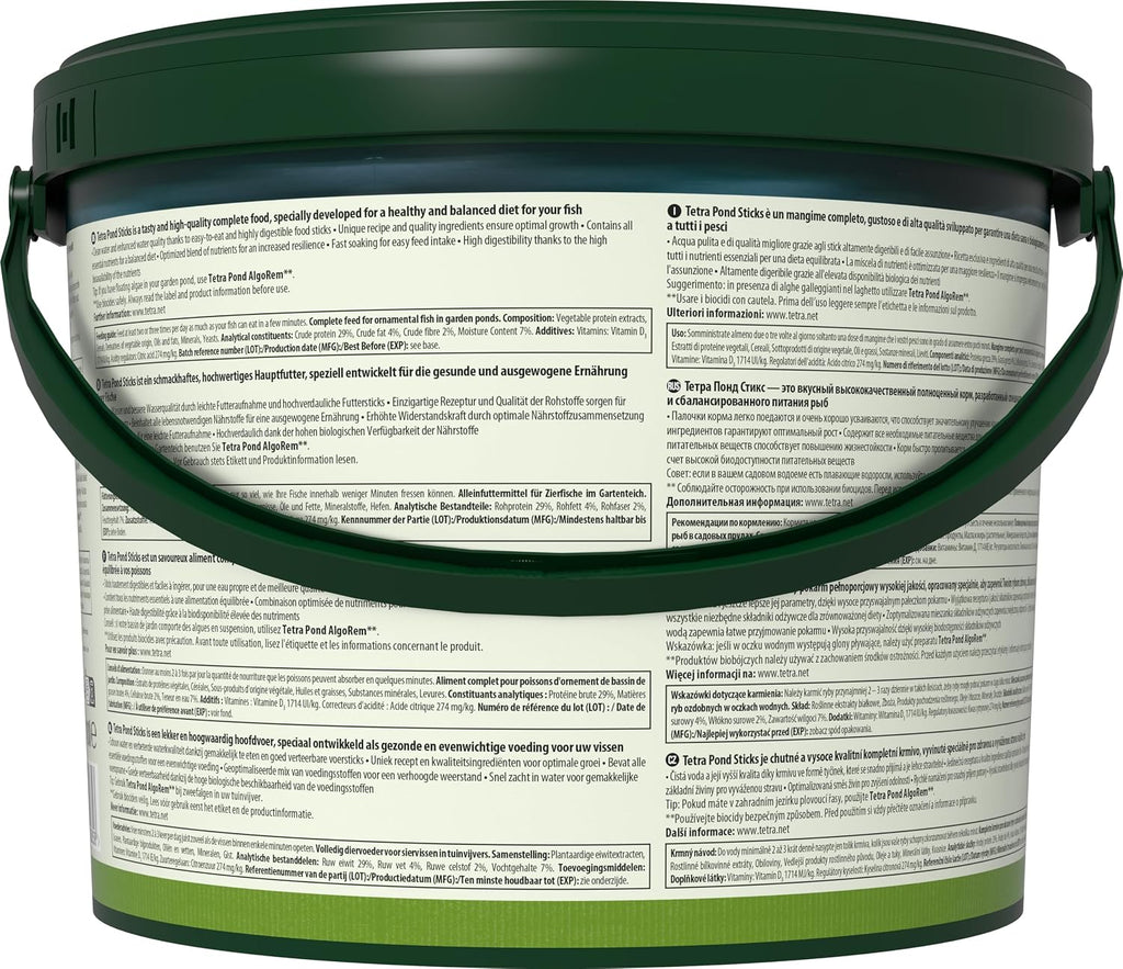 Tetra Pond Sticks Teichfutter fuer alle Teichfische Eimer