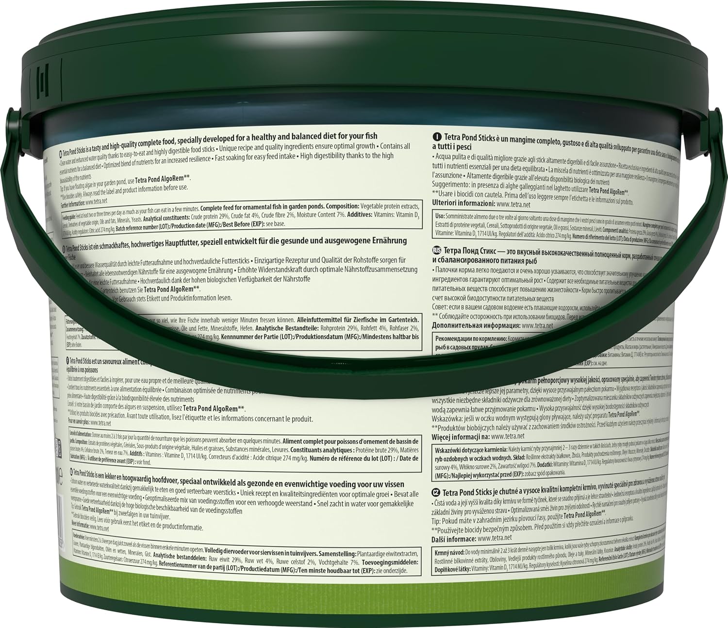 Tetra Pond Sticks Teichfutter fuer alle Teichfische Eimer