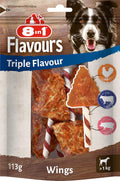 8in1 Triple Flavour Kaustangen Hund 113 g mit extra Fleisch