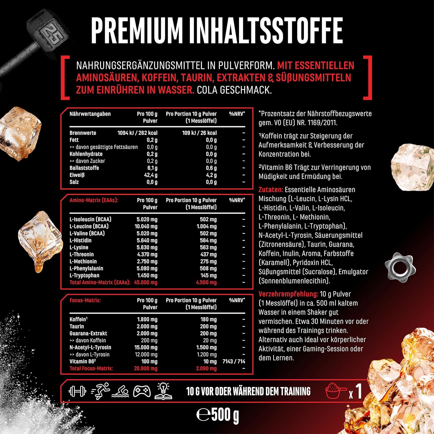 EAA Energy Mix Honigmelone zuckerfrei verschiedene Sorten