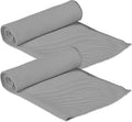 Relaxdays Kuehlhandtuch 2er Pack Mikrofaser 90 x 30 cm kuehlendes Sporttuch