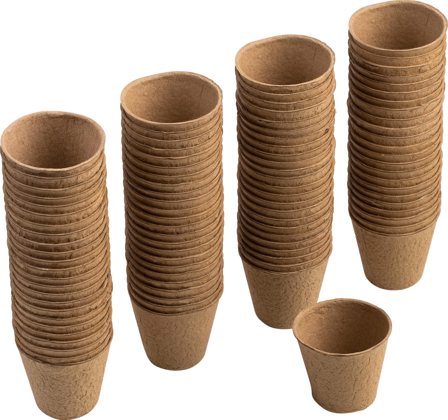 96 Bio Anzuchttoepfe 6x6 cm Pflanztoepfe Set 4cm-8cm biologisch abbaubar
