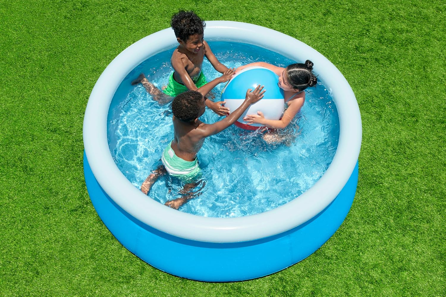 Bestway Fast Set Aufstellpool Ø183x51 cm 940 l TriTech blau inkl. Reparaturflick