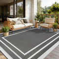 Outdoor Teppich 150x245 cm wasserfest, UV-bestaendig, leicht, reversibel fuer Balk