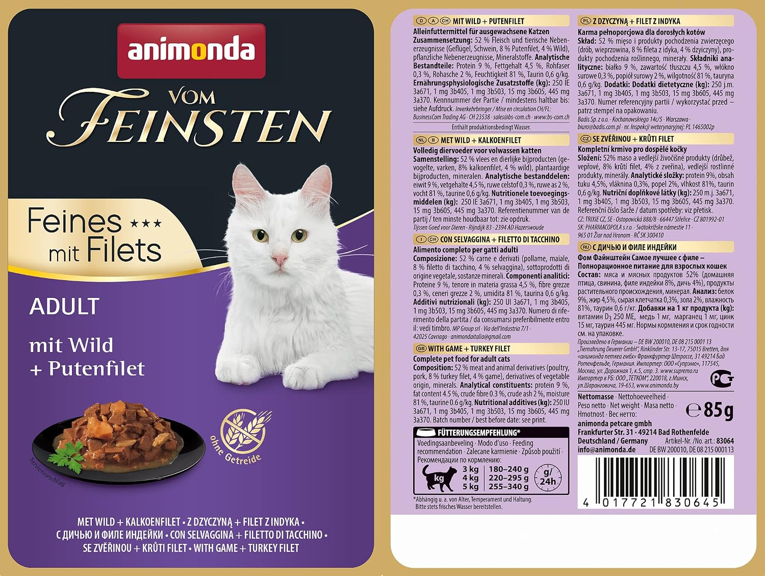 Katzennassfutter Selection Filets 8er bis 18er Pack verschiedene Sorten