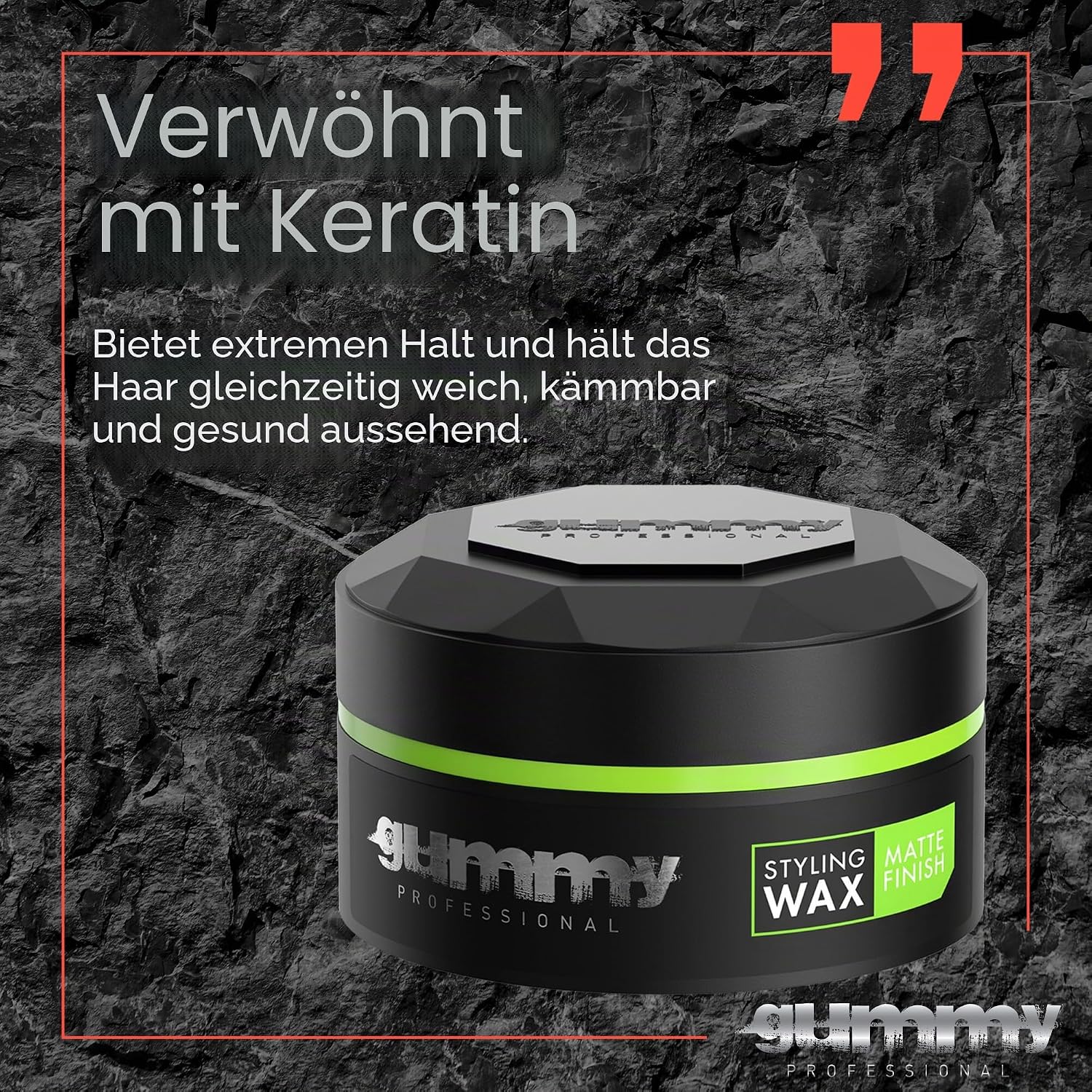 Gummy Professional Casual Look Haar Styling Wax Matt