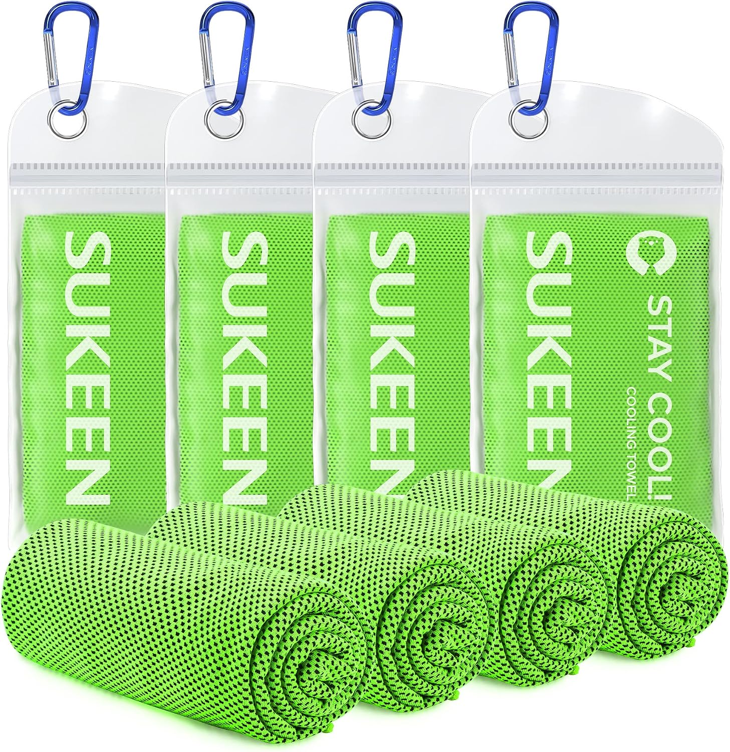 Sukeen Kuehlendes Handtuch Set fuer Sport Wandern Laufen Tennis Reisen