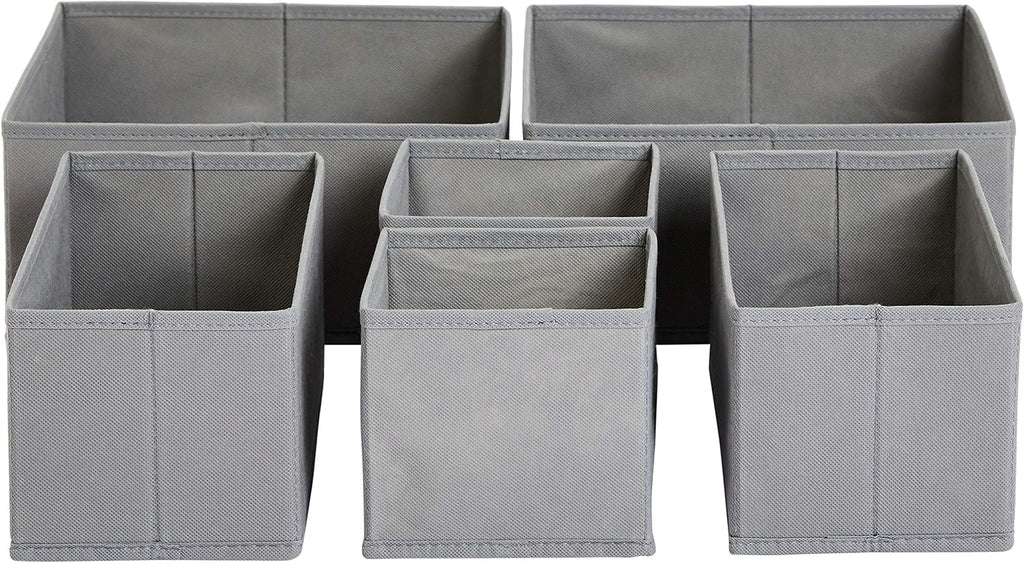 Basics Schubladen Organizer 6‑teilig faltbares Ordnungssystem fuer Kleidung