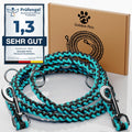 Paracord Hundeleine verstellbar 2m-3m reflektierend wetterfest