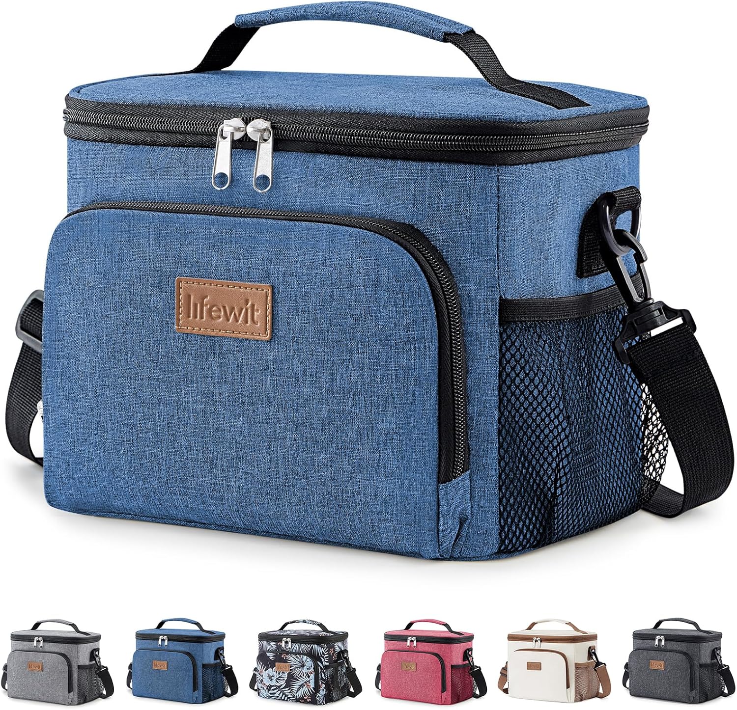 Lifewit Kuehltasche fuer 12 Dosen, isoliert, auslaufsicher, Schulterriemen M-L