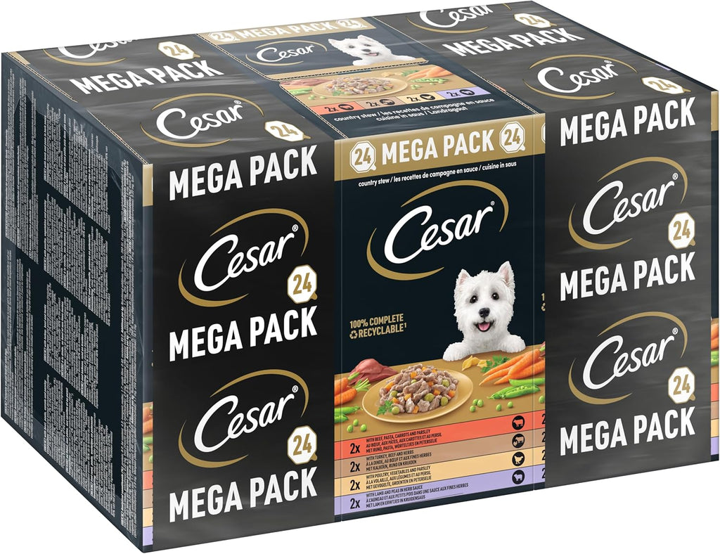 Cesar Hundenassfutter Landragout Multipack 24 x 150 g Schale