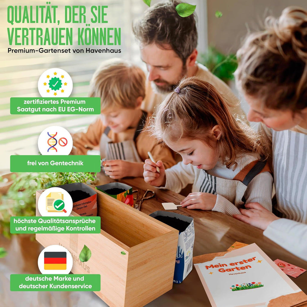 Mein Erster Garten Anzuchtset fuer Kinder Saatgut Pflanzset