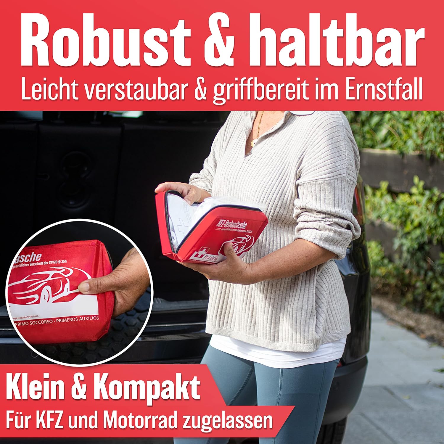 Heldenwerk KFZ Verbandstasche DIN 13164:2022 Erste Hilfe Set Auto