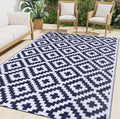 smiry Outdoor Teppich Balkon 120 x 180 cm wasserfest UV-bestaendig 180cm-360cm