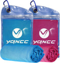 YQXCC Kuehlendes Handtuch 2er Set 120×30 cm Mikrofaser fuer Sport Reisen