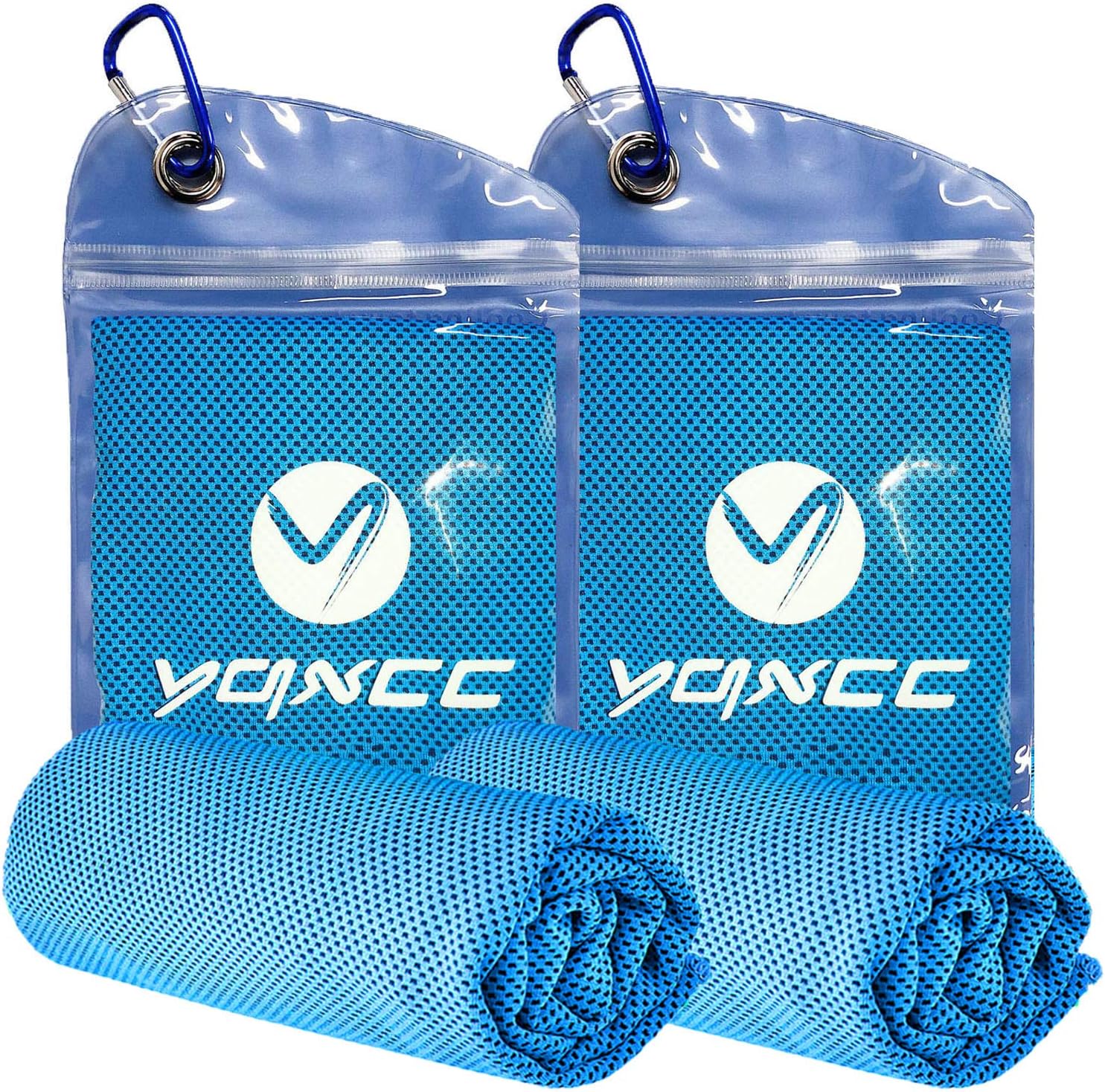 YQXCC Kuehlendes Handtuch 2er Set 120×30 cm Mikrofaser fuer Sport Reisen