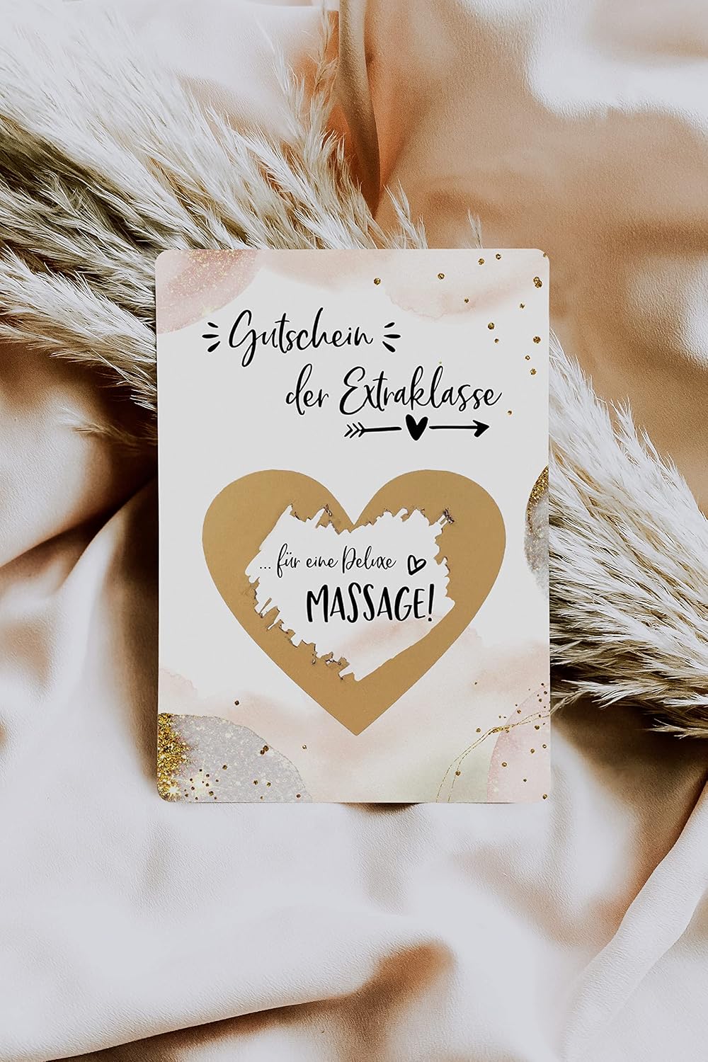 Joli Coon Valentinstag Karte fuer Ihn mit Kuvert Gutschein-Design