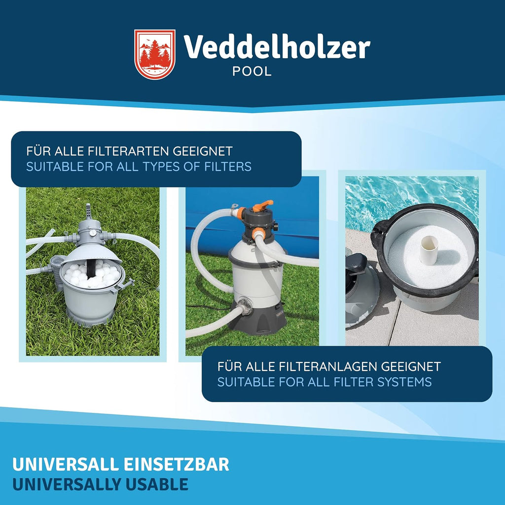 Veddelholzer Poolklar Fluessigklaerer fuer klares Poolwasser