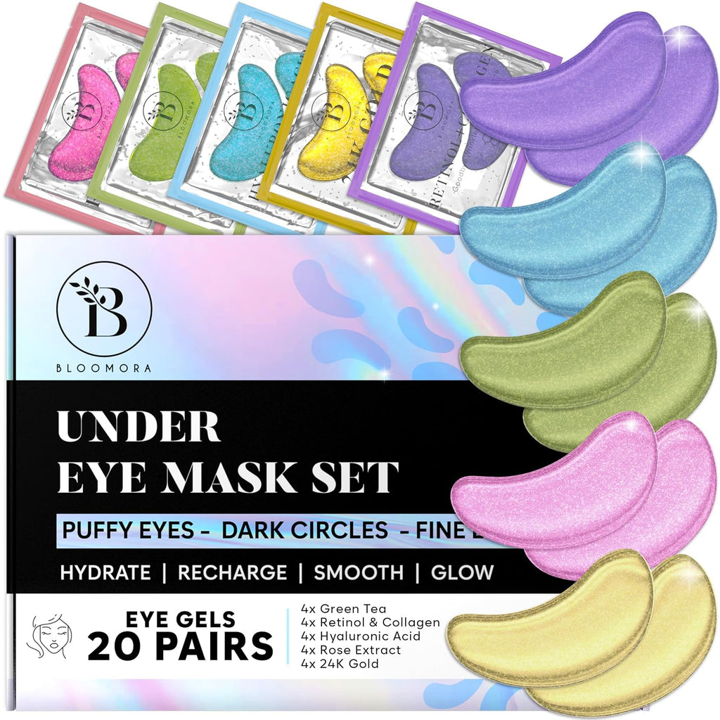 Augenpads 20 Paare mit Niacinamid und Hyaluron - Gel Augen Pads