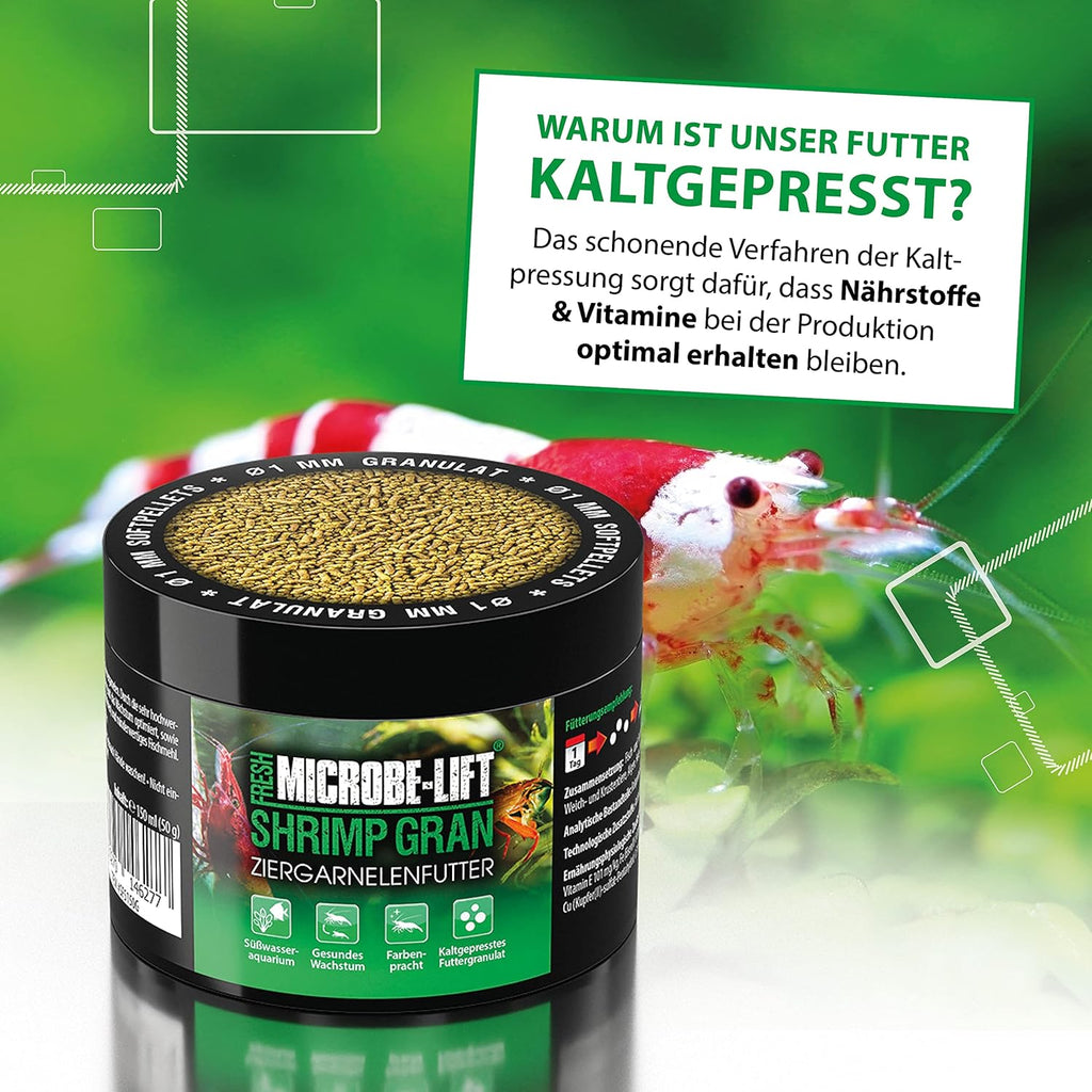 ARKA Shrimp Garnelenfutter kaltgepresst Softgranulat 150 ml sinkend hochverdauli