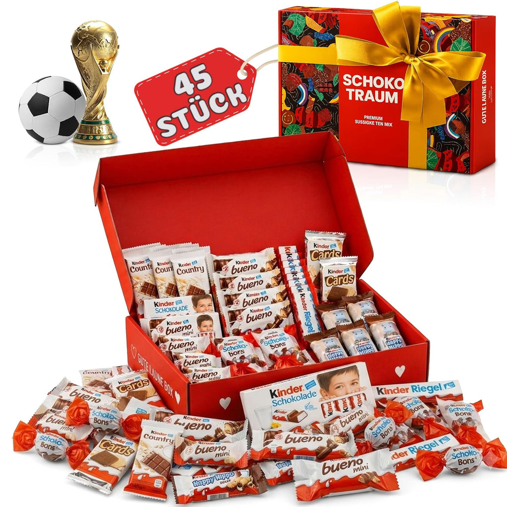 Candy Circle Schokotraum Suessigkeiten Box mit Kinder Schokolade, Bueno, Country