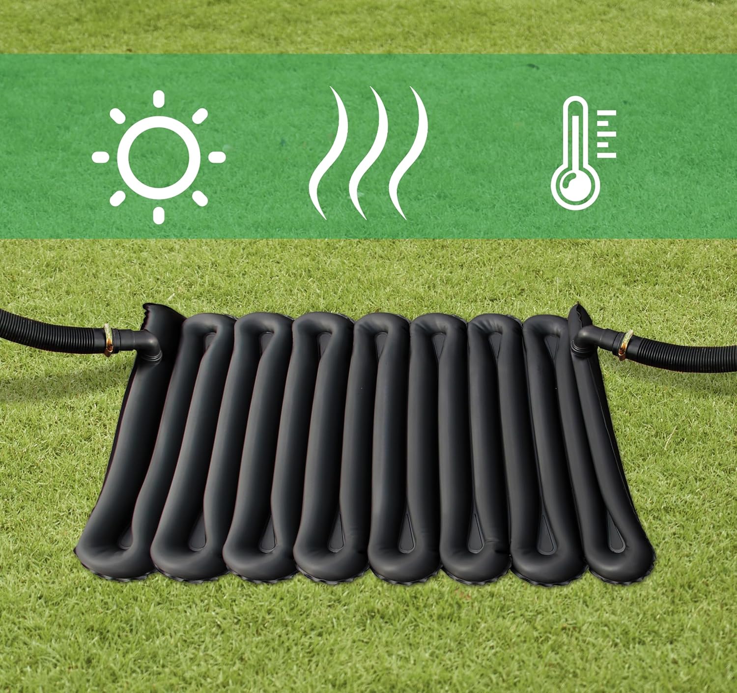 Solarmatte Pool koppelbar bis 8000 L Waermefolie Schwimmbadabdeckung