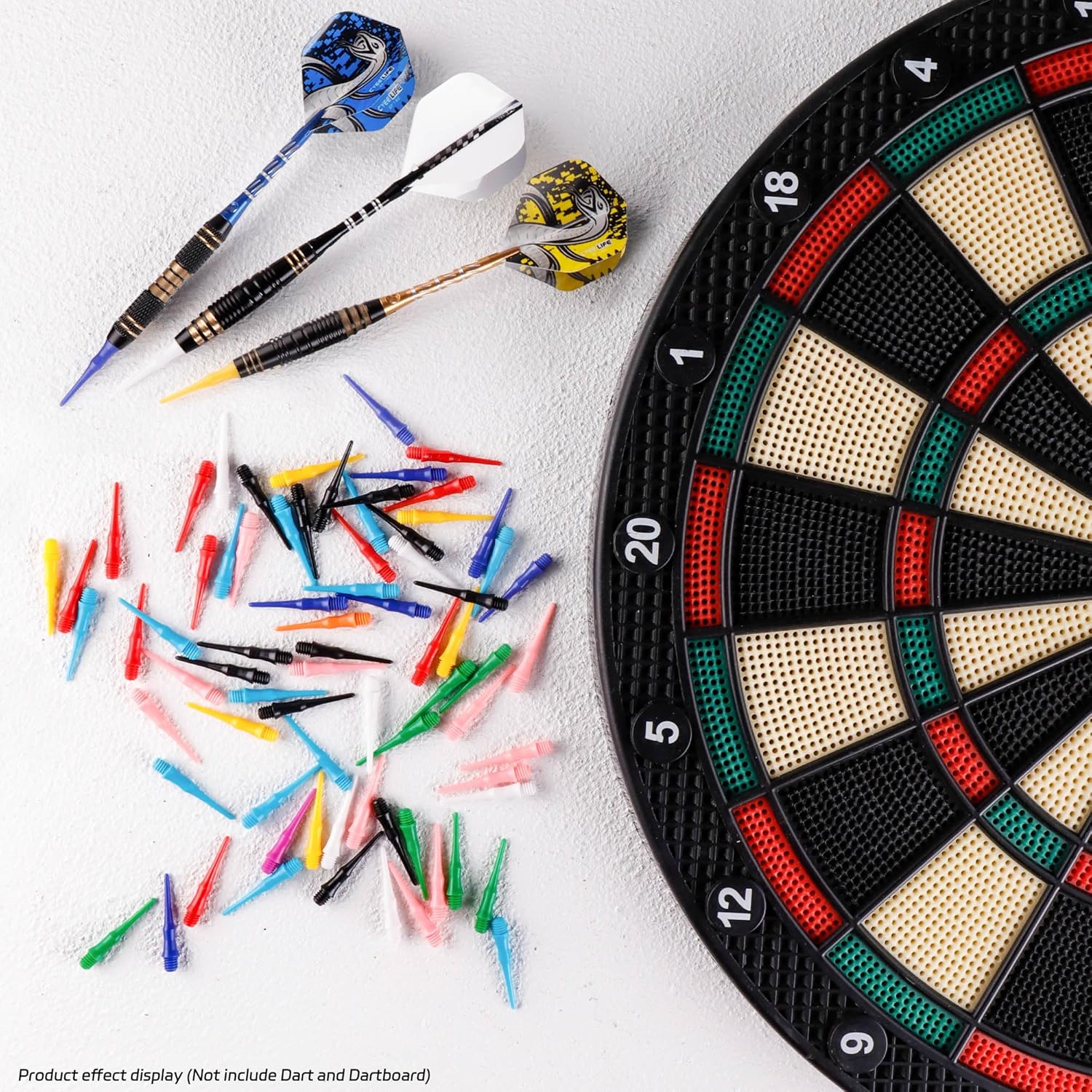 Cyeelife Soft Dartspitzen Kunststoff 2BA 500 Stueck langlebig mehrfarbig
