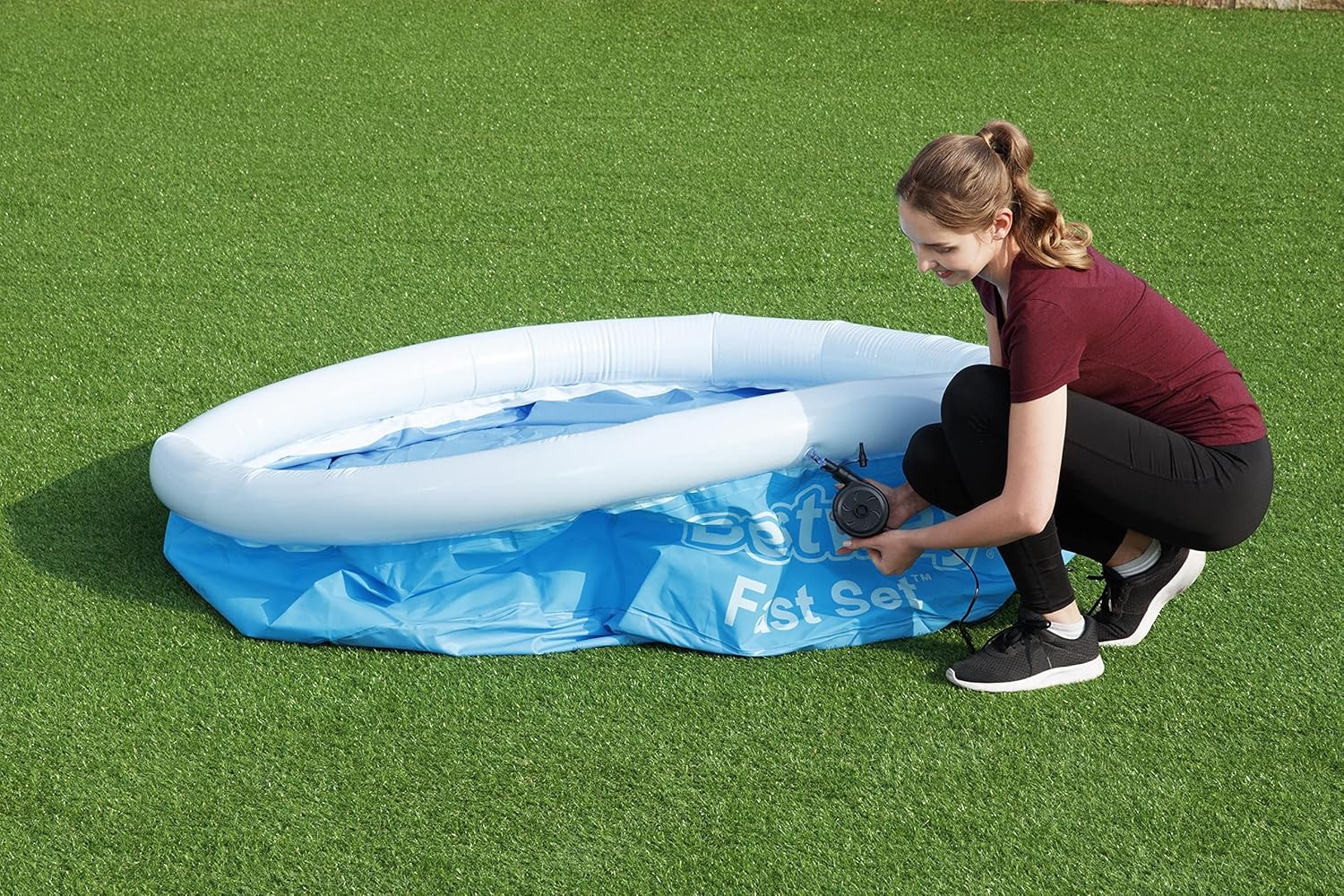 Bestway Fast Set Aufstellpool Ø183x51 cm 940 l TriTech blau inkl. Reparaturflick