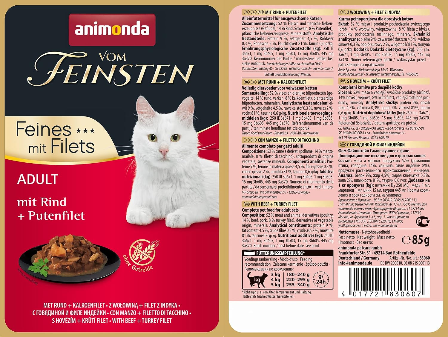 Katzennassfutter Selection Filets 8er bis 18er Pack verschiedene Sorten