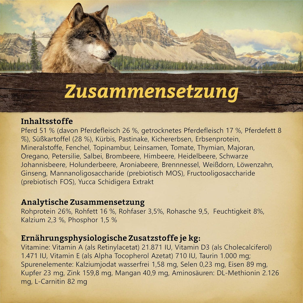 Wolfsblut Wide Plain Adult Hundetrockenfutter Pferd getreidefrei -25