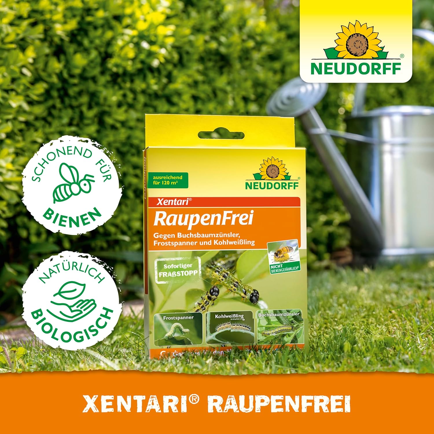 Neudorff Xentari RaupenFrei biologisches Insektizid fuer 500 m²