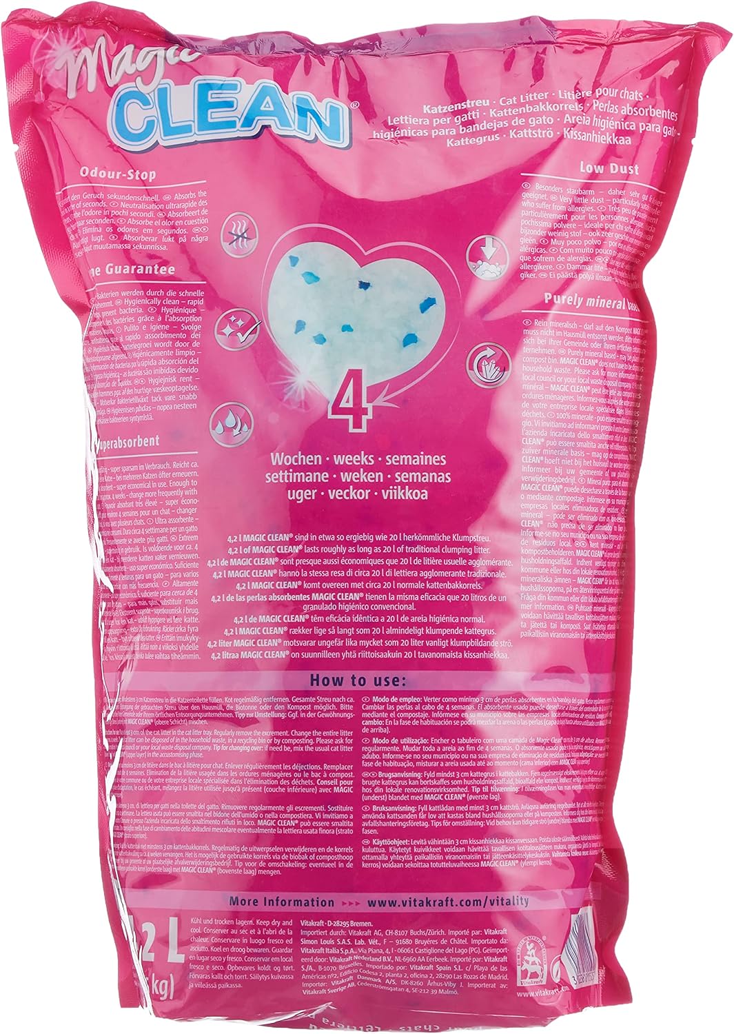 Katzenstreu Mineralkuegelchen 1er-2er Pack nicht klumpend bakterienhemmend