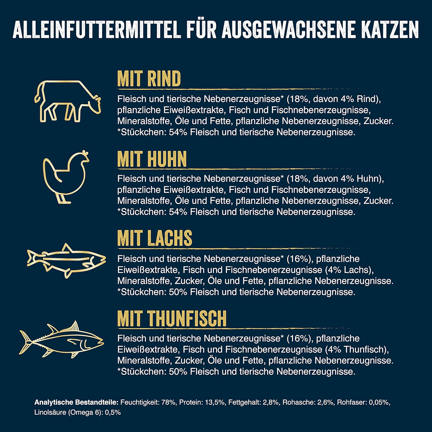 Felix Tasty Shreds Katzenfutter nass in Sauce 6 x verschiedene Sorten