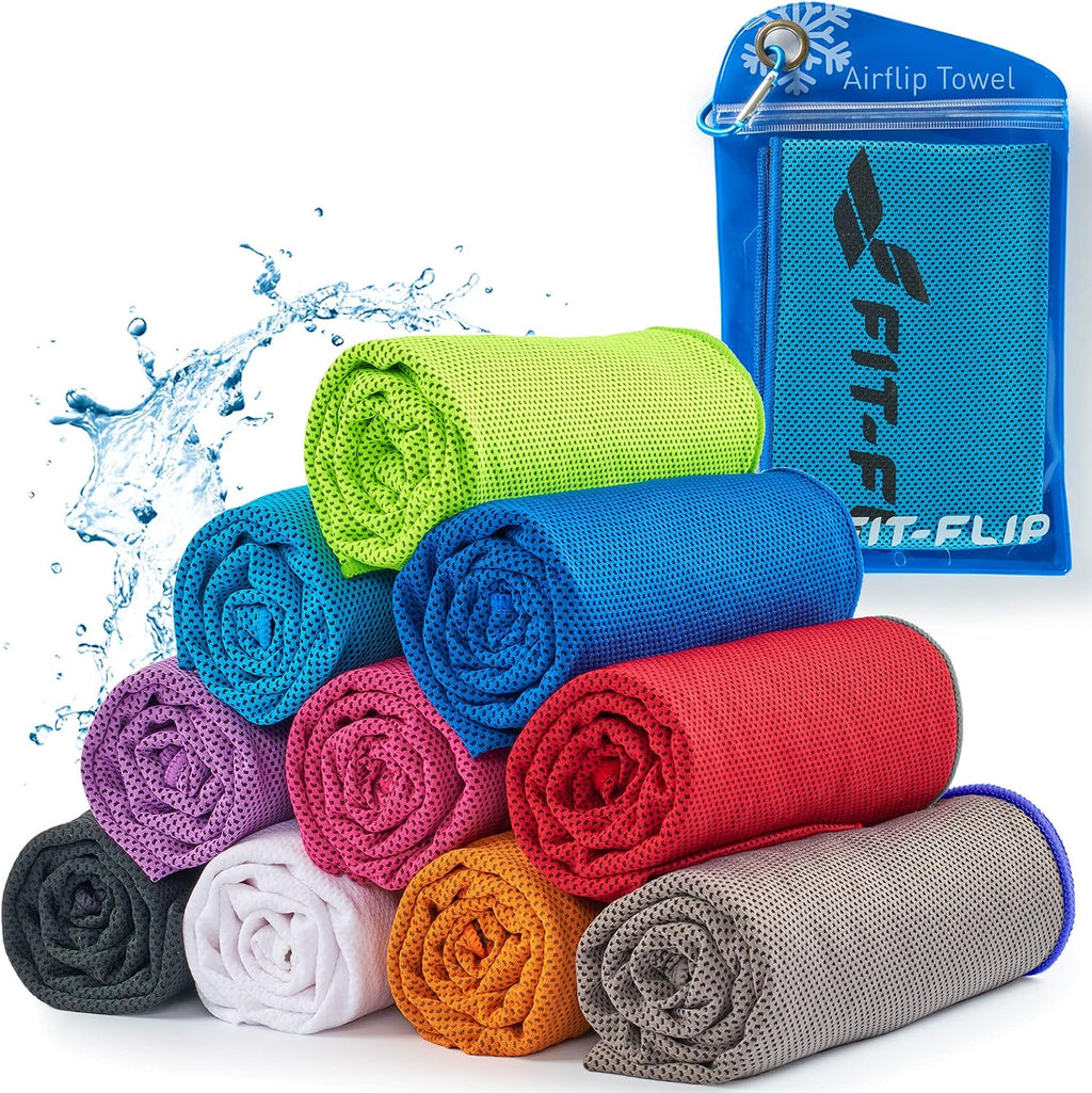 Fit-Flip Airflip Kuehltuch Mikrofaser 100x30 cm blau 100cm-120cm