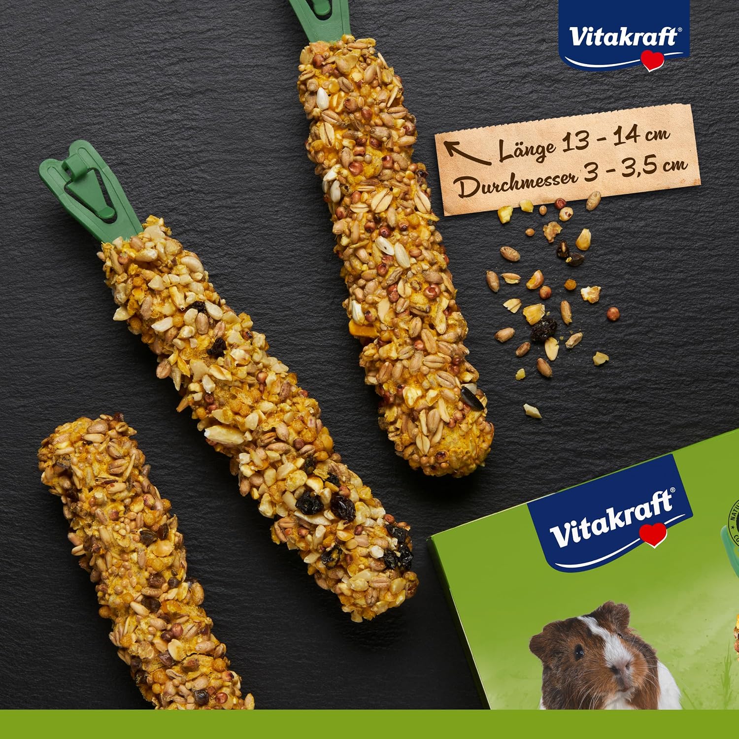 Vitakraft Kräcker Mix Meerschweinchen Honig Nüsse 168 g zuckerfrei