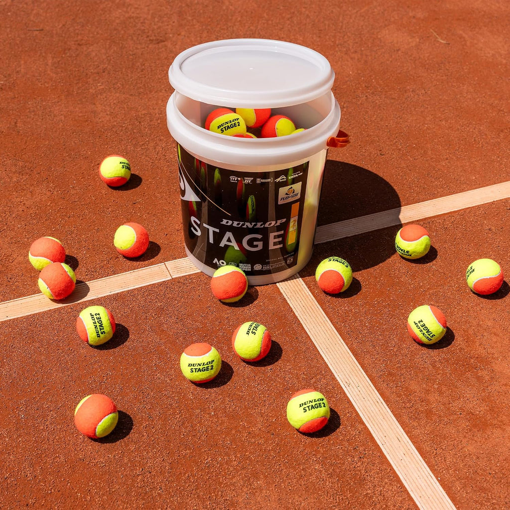 Dunlop Tennisball Stage 2 Orange fuer Kinder und Einsteiger Training